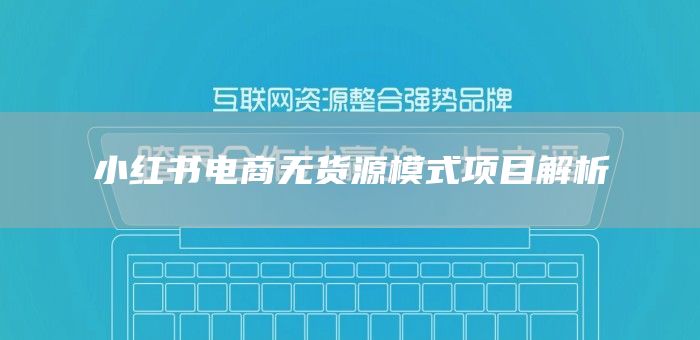 小红书电商无货源模式项目解析